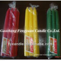 colorful gift candles
